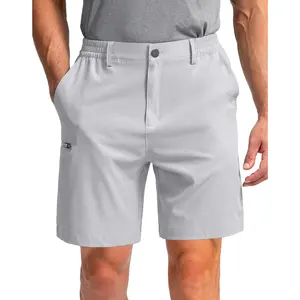 Men's Casual Shorts 7 Inch Golf Shorts Stretch Dress Work Shorts for Men with 6 Pockets Quick Dry Lightweight Stretch Hiking Work Dress Shorts for Men
