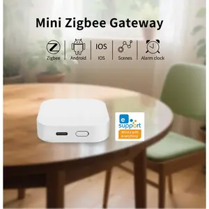 2026 Upgrade Mini Smart Zigbee Gateway Hub, Home Automation Bridge, Compatible with Alexa & Google Assistant, Supports 128 Devices