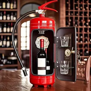 Creative Fire Extinguisher Decorative Piece with Lock Storage, Industrial Style Decoration Jar, Home/bar/studio Personalized Soft Furnishings