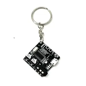 Cyberpunk Circuit Board Keychain, Fashionable Trendy Hanging Accessory, Unique Tech Style Bag Keyring, Car Key Ring Gift for Computer Enthusiasts, Aesthetic Keychain