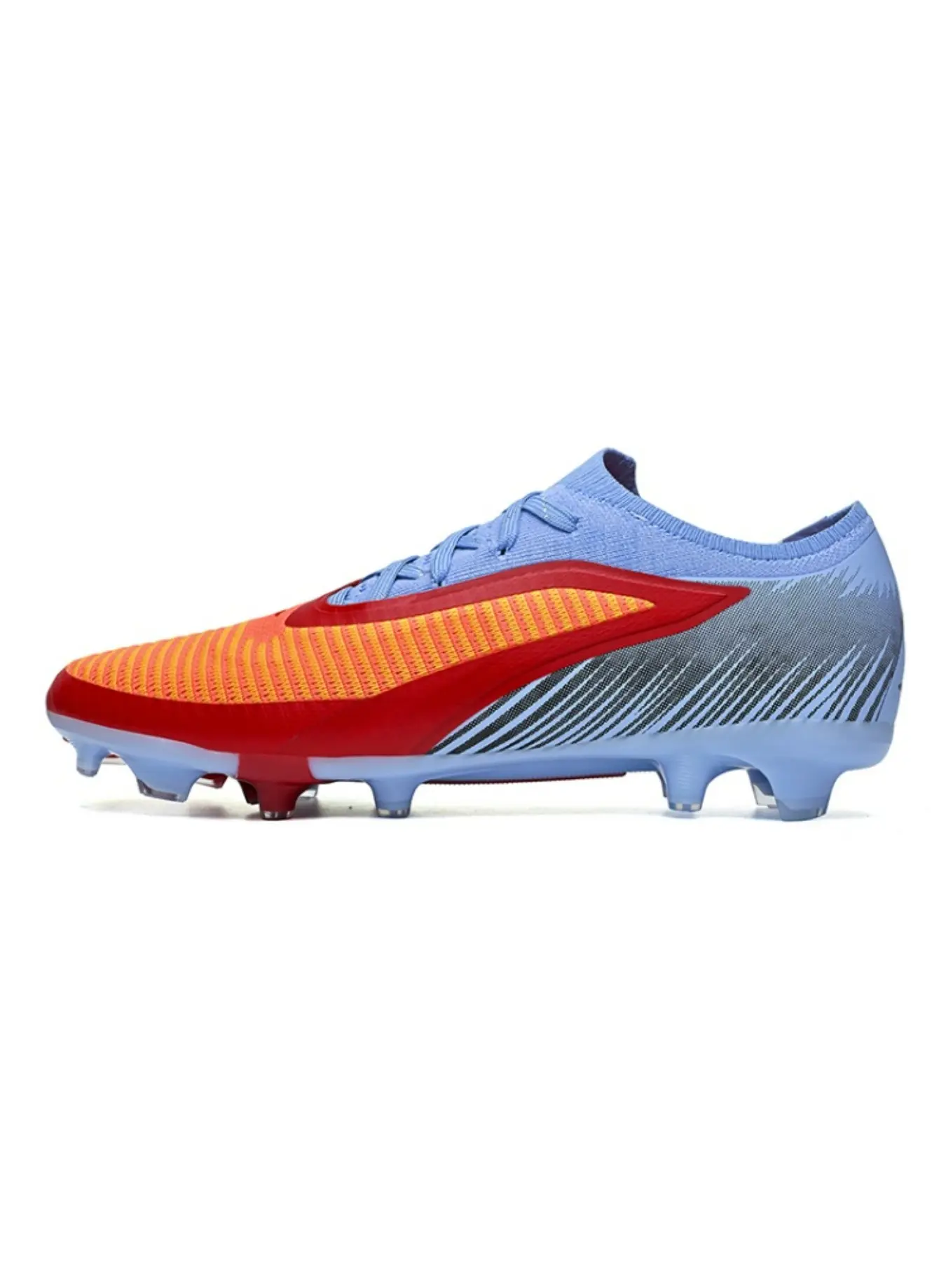High-Quality Fg Low-Top Sports Shoes, Athletic Shoes, Unisex Outdoor Seamless Knit Long Stud Football Field Boots, Football Cleats, Soccer Cleats, Sizes 35-45, Latest Design
