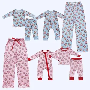 Cozy Family Christmas Pajamas with Tree Prints - Soft & Warm PJs for Matching Holiday Nights Clothes Fabric