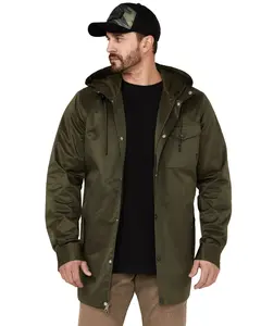 Brothers And Sons Men's Men'S Badlands Solid Snap-Front Cc Parka Jacket - Bassp22o01-Olv