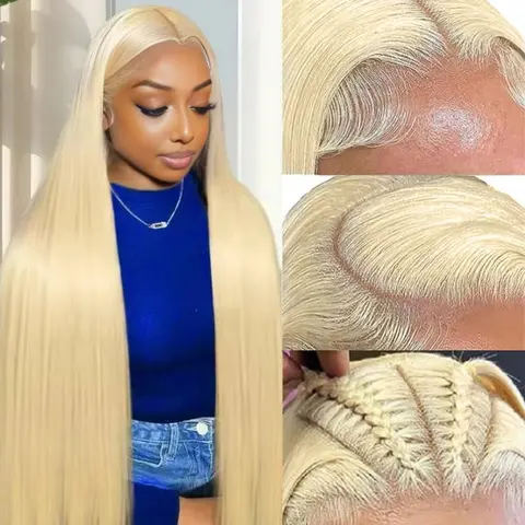 【Lemoda Outlets Sales 】Lemoda Outlet Deals 613 Lace Front Wig Human Hair 613 hd lace frontal wig 13x4 Blonde Lace Front Wigs Human Hair 200 Density Straight Lace Frontal Wigs Human Hair Pre Plucked With Baby Hair For Women