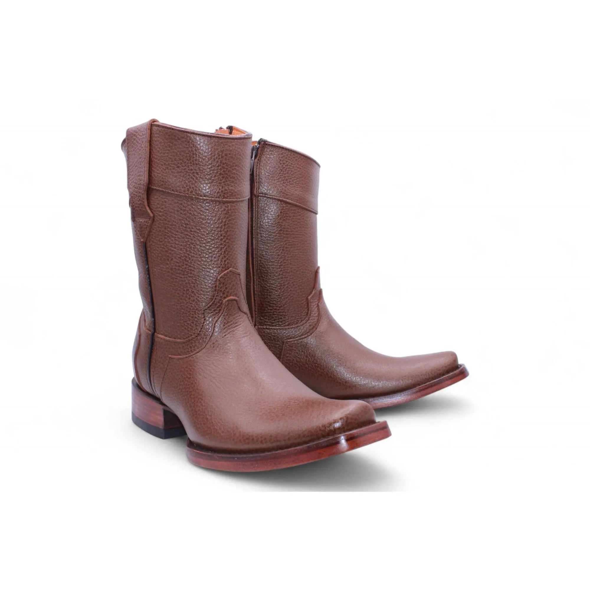 Men’s Floter Leather Boots – Dubai Toe Cowboy Style w/ Zipper Men’s Floter Leather Boots – Dubai Toe Cowboy Style w/ Zipper