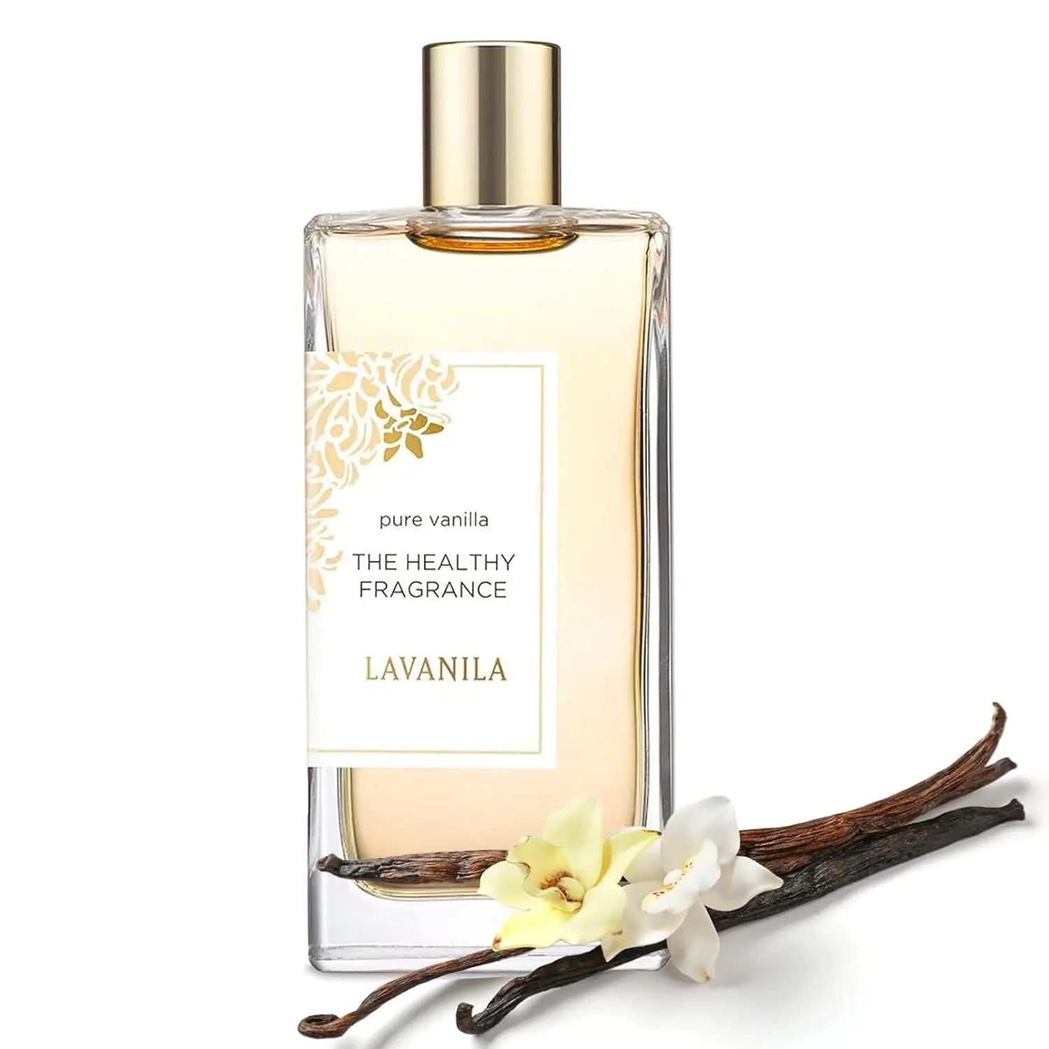 Lavanila Pure Vanilla Perfume for Women, Clean Vegan Eau de Parfum, Warm Vanilla Fragrance with Madagascar Vanilla & Tonka Bean, Long-Lasting Natural Scent, 1.7 fl oz