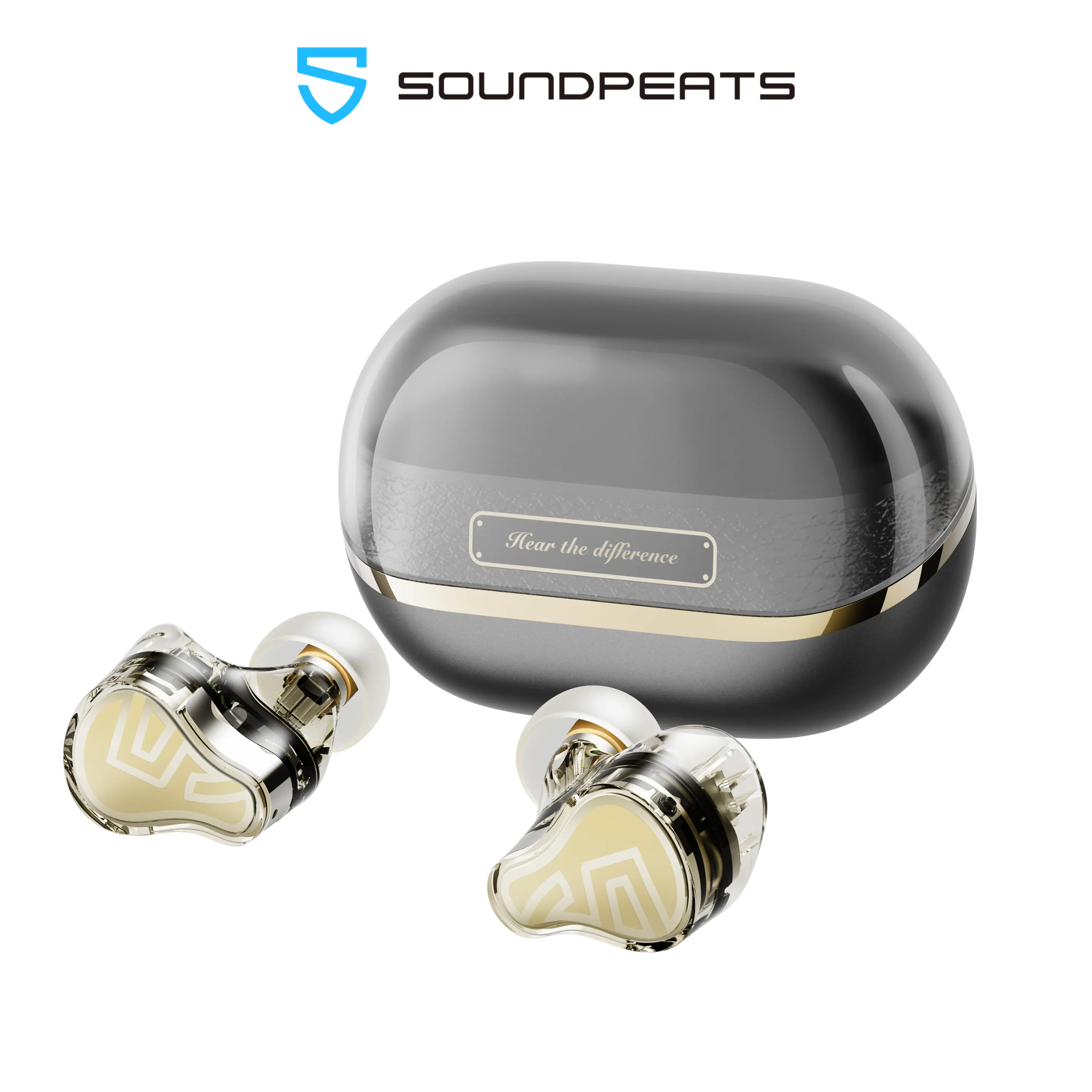 SoundPEATS H3 Wireless Earbuds Bluetooth 5.4 TWS Headphones LDAC aptX Lossless Audio Hybrid ANC Noise Cancelling 3-Mic AI Call HiFi Stereo In-Ear Earphones 37H Playtime for iPhone Android