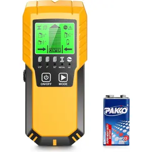 Stud Finder Wall Scanner Detector - 5 in 1  Wall  Metal Stud Locator Edge Center Sensor Beam for Live AC Wire Pipe Metal Lumber Joist Drywall Framing Detection