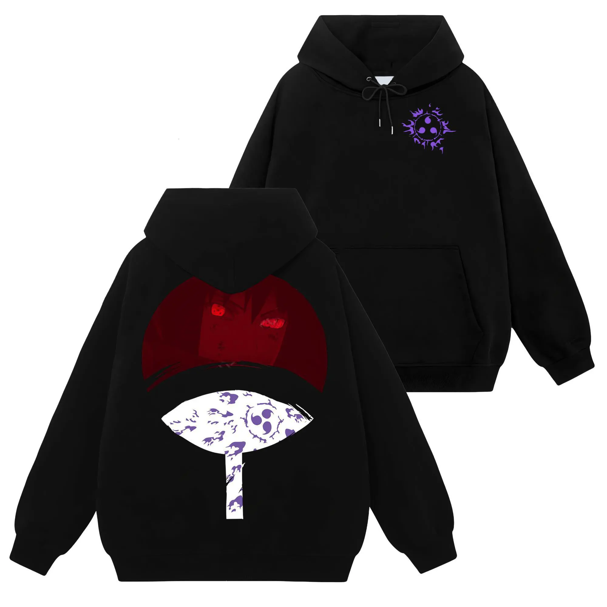 [Uchiha Fashion] Limited Uchiha Sasuke - Naruto Shippuden #12 Hoodie T-Shirt Sweatshirt, Retro Vintage Unisex Graphic 90s Cotton, Gift For Wibu, Anime Manga Y2K Streetwear