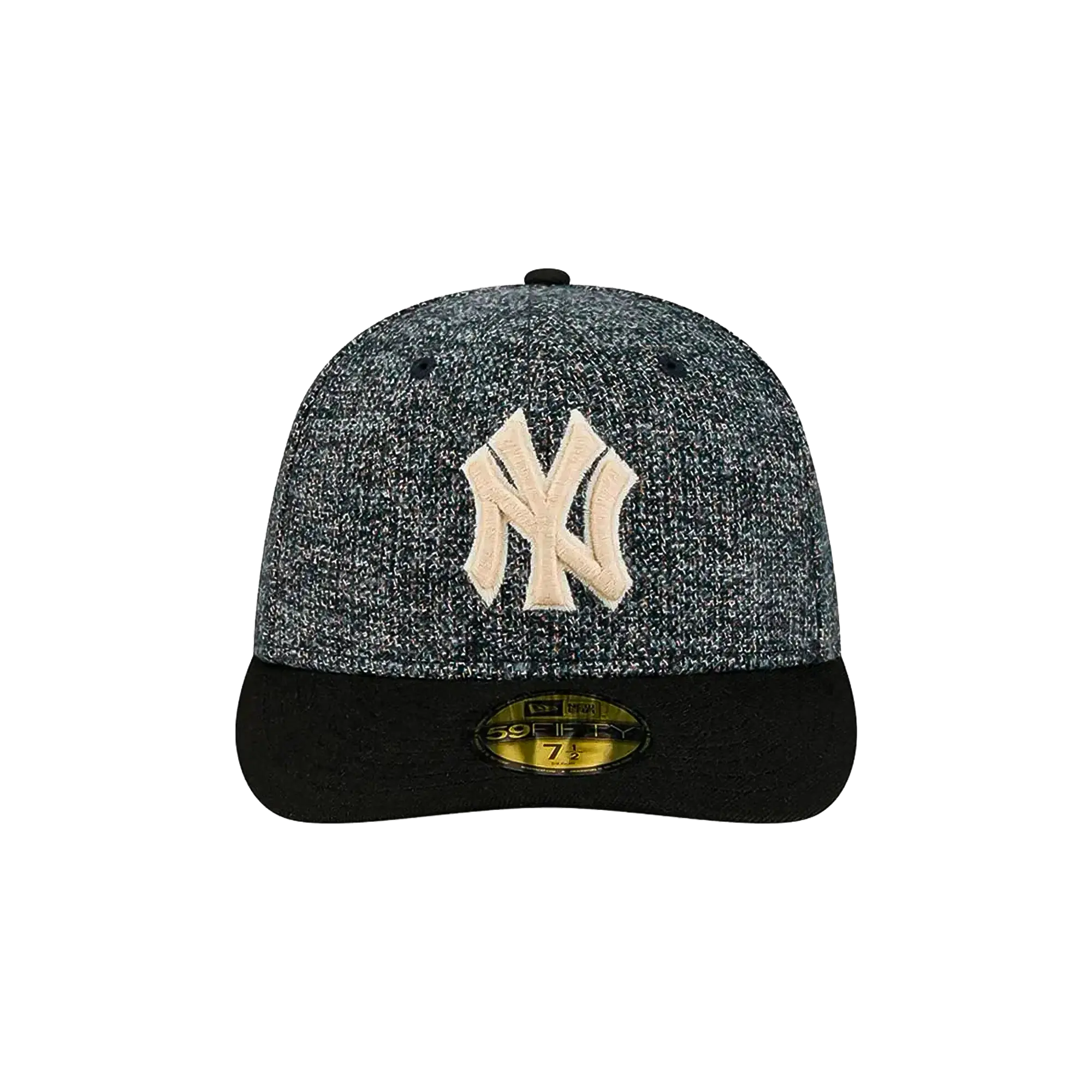 59FIFTY New York Yankees MLB Fitted Hat "Tweedy Cotton Black" NE463