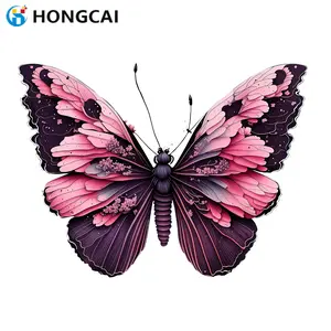 Butterfly Theme Heat Transfer Stickers, DIY Craft Supplies, Handicraft, Custom Clothes & Accessories, Washable Reusable Iron-On Decals, Diy Decoration