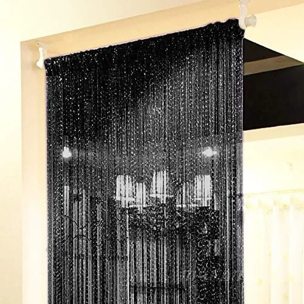 Home Decor Sequin Curtain for Doorway,Door String Curtains, 39x79 inch Hanging,Closet Bedroom Blind Living Room Divider,Window Wall Panel Fringe Backdrops Sheer no Beads Beaded Decorative Crystal