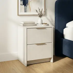 Simply Built Nightstand | Tool-Free Assembly | 10+ Minute Build | Modern Design | Fast Disassembly for Easy Moving | 2 Spacious Smooth-Gliding Drawers