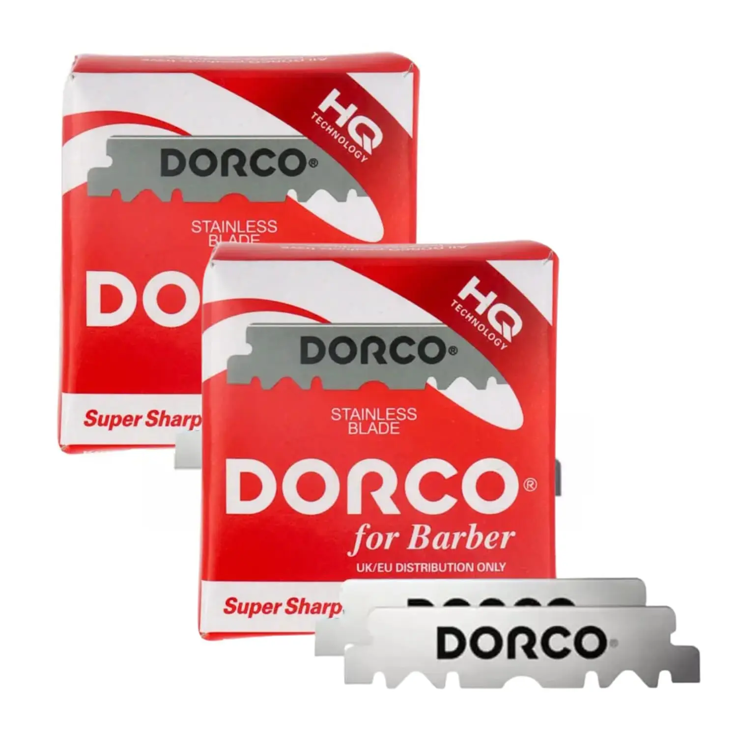 Dorco Single Edge Refill Pack - 200 Pieces, Barbershop-Quality Sharp Smooth Shaving for Straight Razors & Shavettes, American Beauty Supply Men's Care Refills, Pack Of 200, Other, No, All