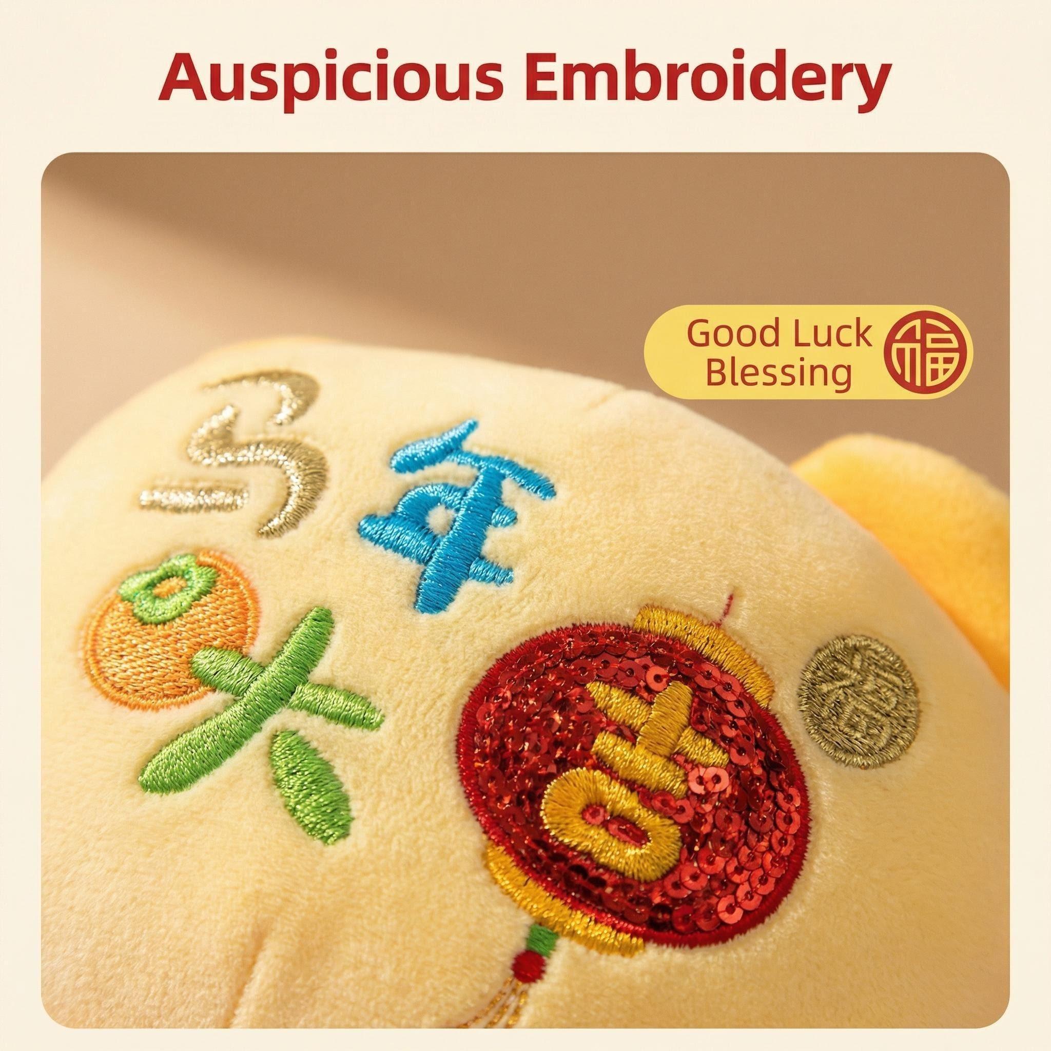 Lucky Horse Lion Dance Plush Toy, Perfect for Birthday/Housewarming/Wedding Gifts, Cute Stuffed Animal for Daily Home Decor, Desktop Ornament, Holiday Festival Decoration, Ideal Present for Family & Friends, Kids Room Decor