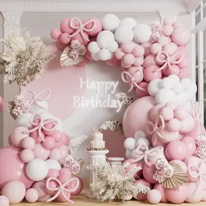 Balloon Arch Kit 155 count Macaron Light  White Balloons Garland for Birthday Wedding   Shower Anniversary Bridal Princess Theme Party Decoration