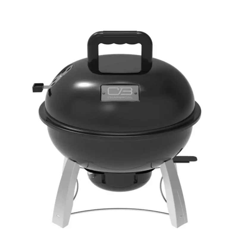 Char-Broil 8034202 14 in. Black Charcoal Grill for Outdoor BBQ, Classic Round