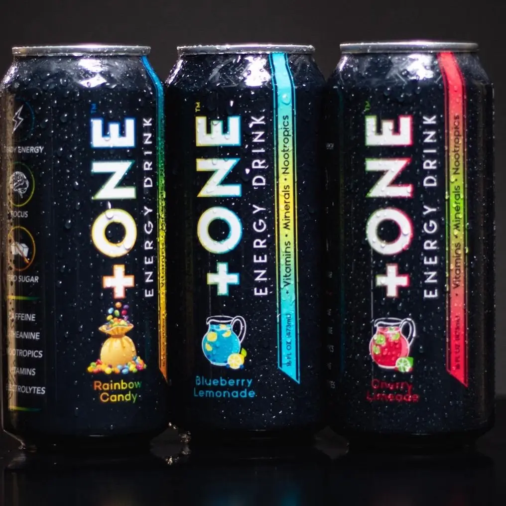 +ONE Energy Drink - 12 Pack - Zero Sugar - Zero Calories - 200mg caffeine with L-Theanine, Citicoline, Vitamins & Electrolytes - Sport Beverage