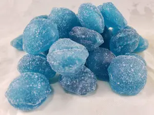 Blue Raspberry Hard Candy Drops 3-Pack - 13.5 Ounces of Candy tiktok trend item blue  candy
