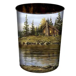 Waste Basket-Duck Cabin Scene