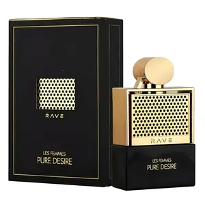 Lattafa Rave Pure Desire Gold Eau de Parfum for Women – 100ml (3.4oz) | Sweet, Fruity-Floral & Sensual Arabic Fragrance | Long-Lasting Scent | Perfumes Arabia