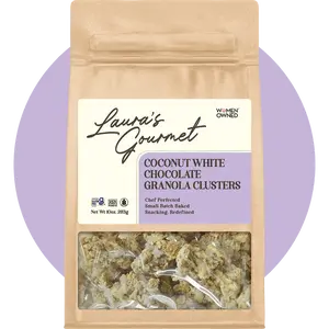 Coconut White Chocolate Granola Clusters