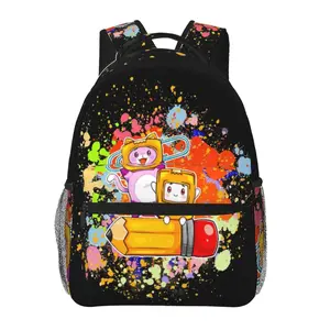 Casual Lankybox Outdoor Backpack Lankybox toys Laptop Daypack Cute Cartoon Lankybox merch Travel Backpack for School Work Camping Women Men, Ideal for Festivals Birthdays & Gift