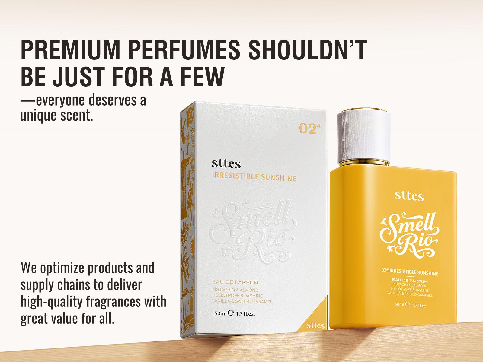 New!50ml Sttes Perfume 02 Irresistible - Perfume for Women - Pistachio, Vanilla & Salted Caramel Eau de Parfum 50ml,back to school