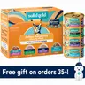Solid Gold Feline Favorites Wet Food Variety 12 Pack for Cats Fish Assorted Flavors & Textures Complete Balanced Diet