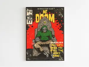 MF DOOM poster Decor Artwork Ornaments Decoration Artistic Wall Room Print Photo