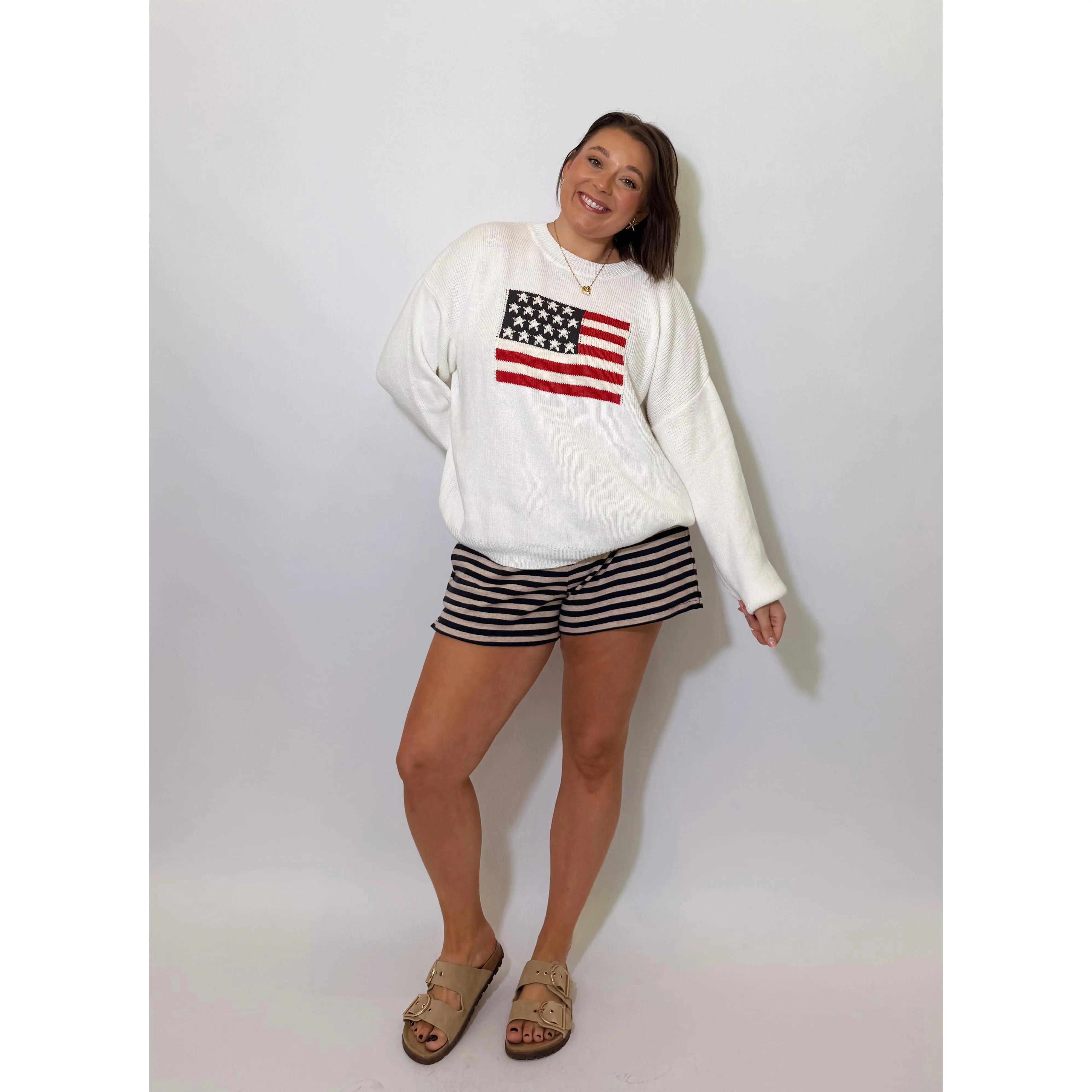 All American Flag Sweater