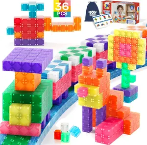 TOY Life 36PCS Magnetic Blocks for Kids Ages 4-8, Magnetic Building Blocks for Toddlers 3-5, Magnet Toys for Toddler, Kids Building Blocks, Toddler Building Toys