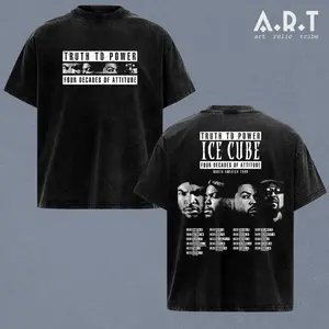 Vintage Ice Cube Tour 2026 Shirt, Unisex Washed Tee, Gift For Fan, Ice Cube Truth To Power T-Shirt Wash, Ice Cube 90s Hip Hop Style Gift For Fans T Shirt, Ice Cube Legendary Rap Icon Style Gift For Fans T Shirt, Fan Merch