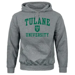 Tulane University Heritage Hooded Sweatshirt (Charcoal Grey)