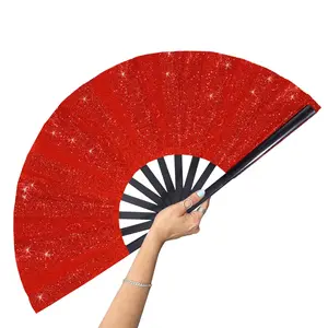 Glitter Folding Fan, 1 Count Professional Dance Clack Fan for Performances & Parties, Foldable Hand Fan for Home Decor, Decoration Items