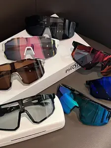 Cycling Sunglasses Large Frame  Shades UV Protection Outdoor Sports Eyewear Windproof Anti-Ultraviolet Hiking Climbing Goggles