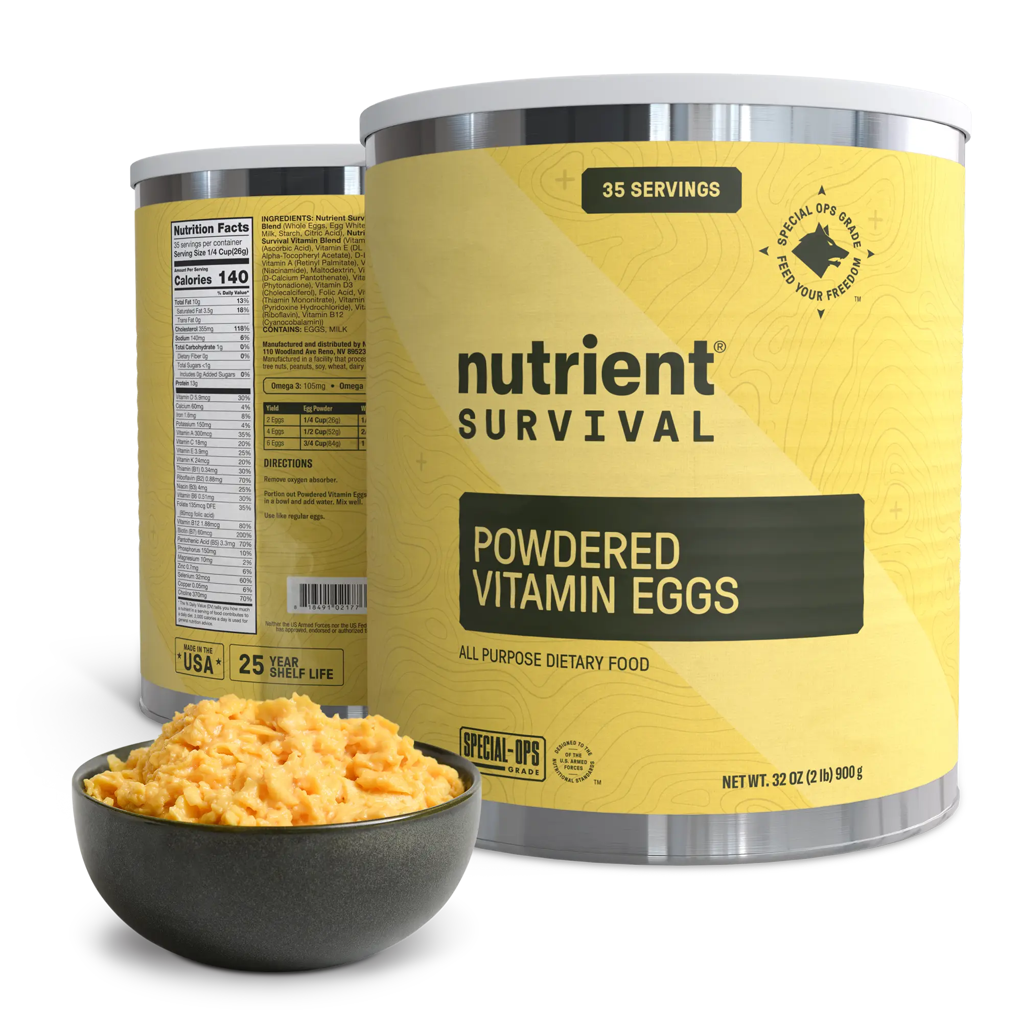 Powdered Vitamin Eggs #10 Can