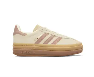 Adidas Gazelle Bold Women's Cream White Warm Clay Sand Strata Durable Comfortable Versatile Sneakers