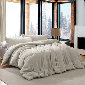Love Thick - Lofty Coma Inducer Oversized Comforter Set - Pumice Steel