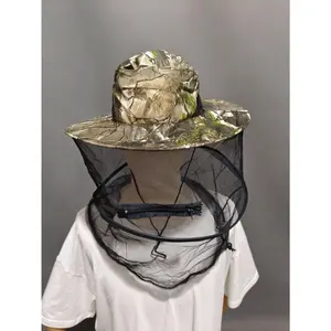 2026 Latest Beekeeping Anti-Mosquito Cap Outdoor Recreational Fishing Visor Men's Protective Big Edge Hat Insect-Proof Summer Hot and Humid Anti-Mosquito Mesh Hat