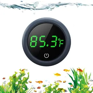 Summer Gift Fish Tank Digital Thermometer Accurate LED Display to ±0.9°F Tank Thermometer Aquarium Temperature Measurement Suitable for Fish, Axolotl, Turtle or Aquatic