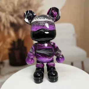 Twilight-Fluid Bear Holiday Gift Elegant Ornament Family-Friendly Craft Decor