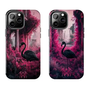 2 Styles Sleep Token Black Flamingo Phone Case,for iPhone 16 15 14 13 12 11 17Pro Max,for Samsung S25 S24 S23 S22 Ultra,Gift For Fans,Protective Cover Christmas/birthday Gift