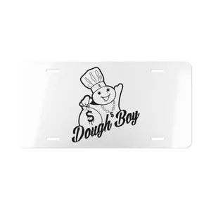 Dough Boy License Plate, Money Bag, Truck, Car Decor