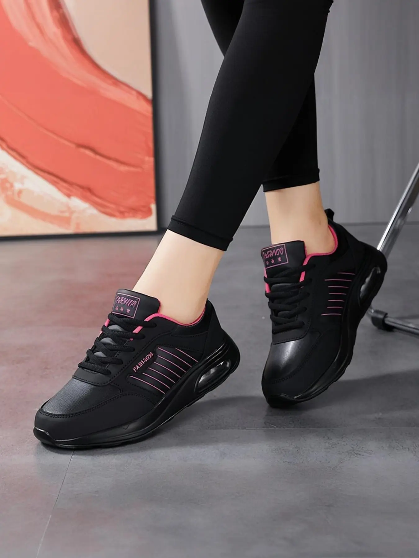 Women's Cushioned Casual Sports Shoes, Chunky Trainers, Anti-Slip Wear-Resistant, Thick Sole Height Increase, High Elastic Shock Absorption, Thick Soled Sneakers, Platform Casual Sneakers