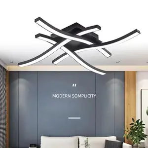 Modern LED Ceiling Light, Modern Mood Lighting, LED Ambient Lighting, Electrical Wiring, White Light Wall Switch, For Kitchen, Bedroom, Hallway, Office, Dining Room, and Living Room, No Remote Control, Contemporary Home Decor Lighting Fixture