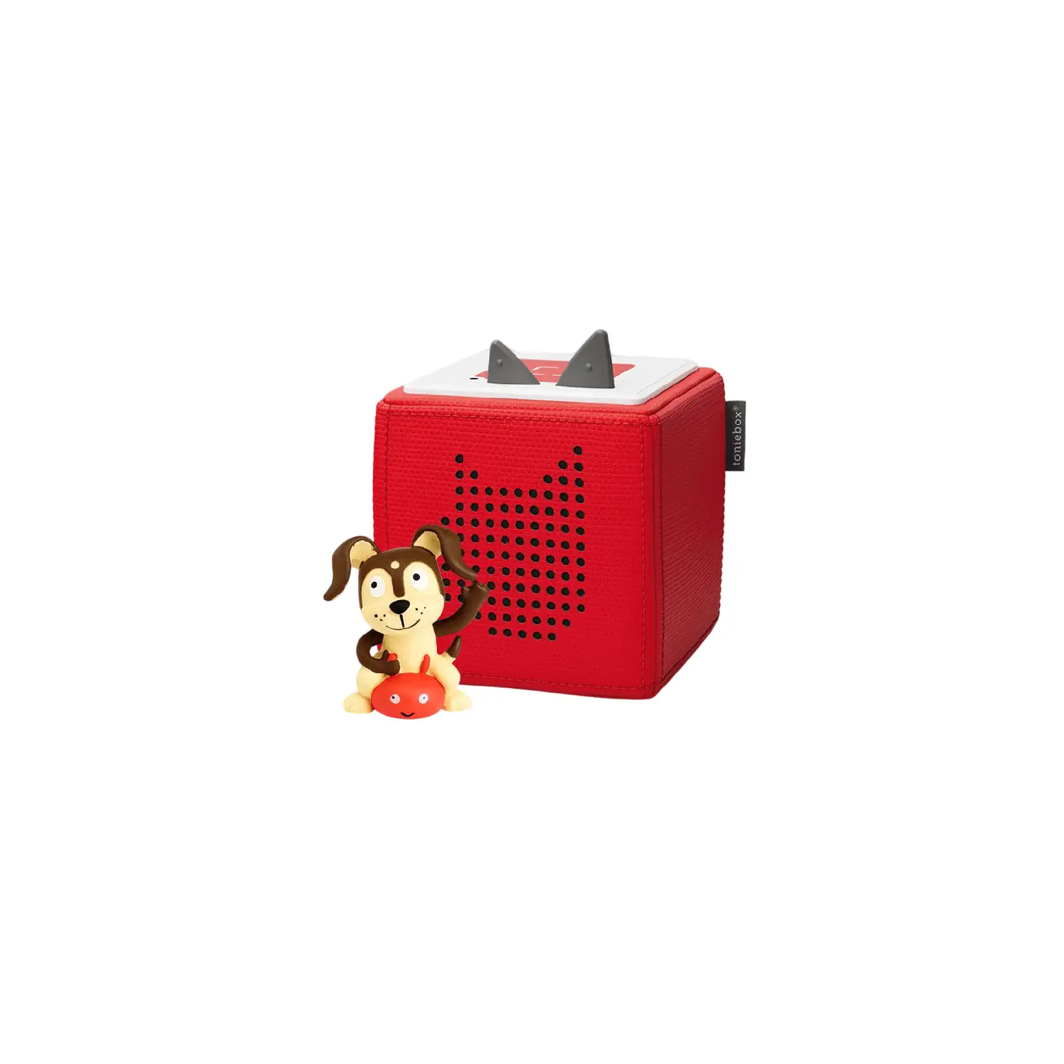 Tonies Red Toniebox Starter Set with Playtime Puppy Tonie and Charging Station