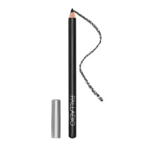 Palladio Classic Wooden Eyeliner Pencil, Thin Pencil Shape, Easy Application, Firm yet Smooth Formula, Perfectly Outline Eyes, Contour and Line, Long Lasting, Rich Pigment