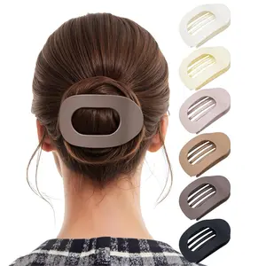 6 Pack Flat Hair Clips for Women French Medium Flat Claw Clips for Thick Thin Hair Strong Grip Non Slip Hair Claw Clips for Women Girls,summerwins
