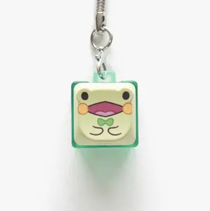 Bear Derpy Frog Clicky Keychains